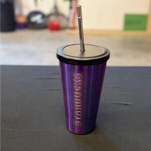 Starbucks Iridescent Grande Purple Tumbler with Black Lid